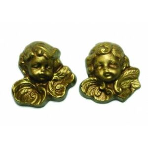 Műanyag öntőforma - Angyalfej 2db