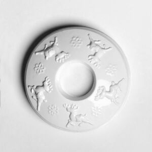 Műanyag öntőforma - Mécsestartó szarvas mintával 