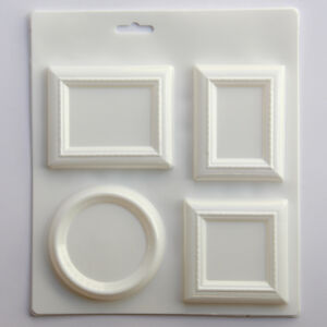 Műanyag öntőforma - Mini képkeretek 4db