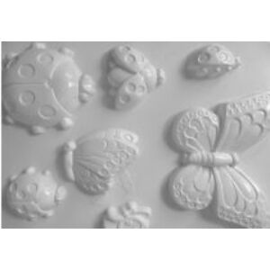 gipszkiöntő forma katicás, lepkés