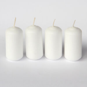 adventi gyertya mártott 4db fehér