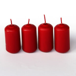 adventi gyertya mártott 4db bordó