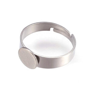 Nemesacél ragasztható gyűrű alap 8mm