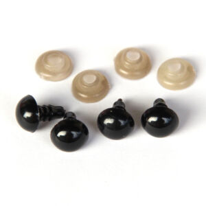 biztonsági szem fekete 8 mm