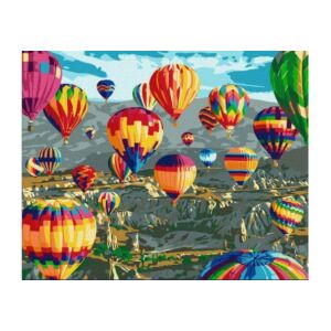 Számfestő - Hőlégballonok 40x50 cm
