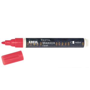 Textiltoll sötét alapra - PIROS, 2-4mm