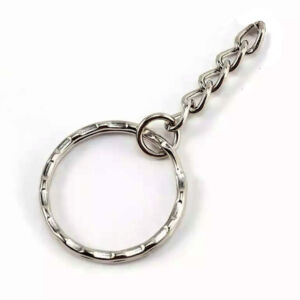 Kulcstartó alap lánccal, 30mm