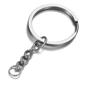 Kulcstartó alap lánccal, 25mm