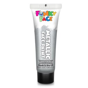 Metál arcfesték tubusban, 12ml ezüst