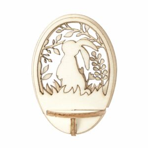 fa dekor átlátszó műanyag tojásban