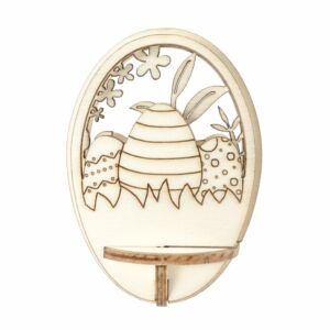 fa dekor átlátszó műanyag tojásban