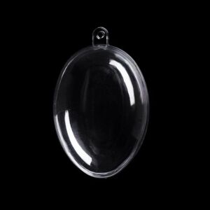 Átlátszó műanyag TOJÁS 6 cm