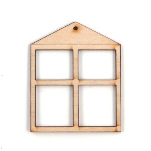 Fa lap, Szögletes ablak