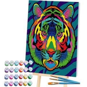 Számozott kifestő 40x30 cm, Tigris