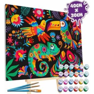 Számozott kifestő 30x40 cm, Fieszta