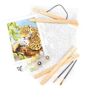 Számozott kifestő tekercsben 30,5x40,6cm - Leopárd