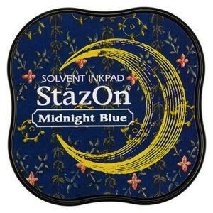 stazon oldószeres festékpárna, éjkék