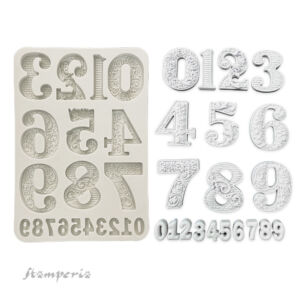 Stamperia professzionális szilikon öntőforma: Számok