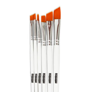 Ecsetkészlet lapos-ferde 6db