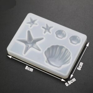 Tengeri csillag és kagyló szilikon öntőforma