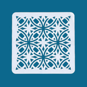 Stencil kicsi 14x14cm, csempe mintás 2