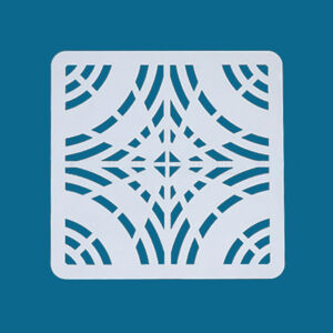 Stencil kicsi 14x14cm, csempe mintás 3