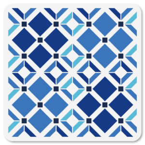 Stencil 30x30cm, geometria mintás