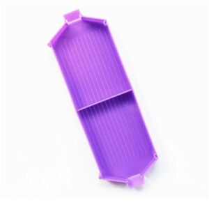 Kétrekeszes tálca gyémántszemekhez