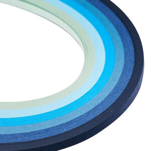 quilling papirok 3mm, 39cm kék árnyalatok