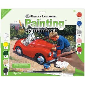 Számozott kifestő - Kocsimosás