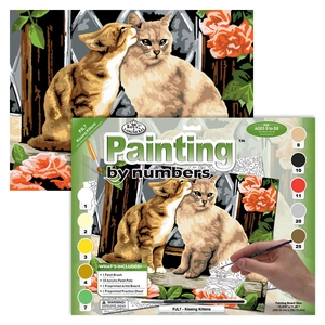 Számozott kifestő - Bújos cicák