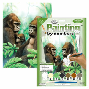 Számozott kifestő - Gorilla család