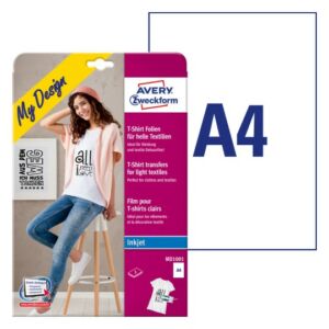 Textiltranszfer-fólia VILÁGOS ALAPRA, egy ív