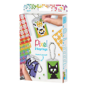 Pixel kulcstartó szett 3 db-os - ÁLLATOS