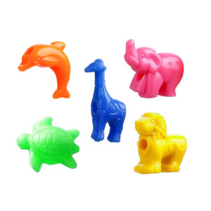 Színes állatfigura gyöngyök, 2cm 5db