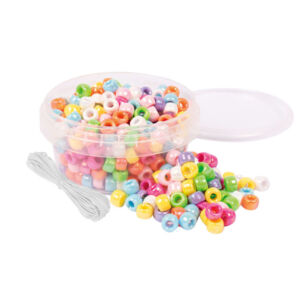 Gyöngykészlet műanyag gyöngyházfényű mix