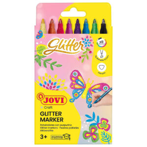 JOVI Glitteres filctoll 8db/készlet