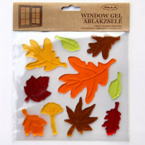 Ablakzselé, őszi falevelek