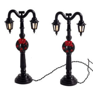 ledes világító kandeláber koszorúval