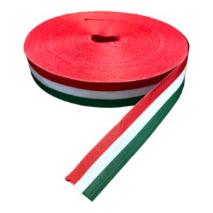 Nemzeti színű szalag, 3,8 cm széles, 1 méter