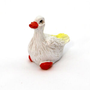 Kacsa  poly, fehér 3,4x2,8cm