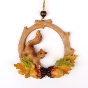 Mini őszi függődísz mókussal