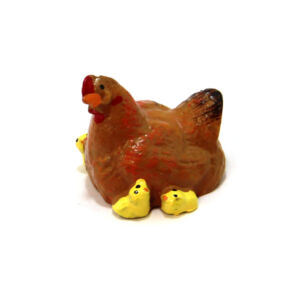 Tyúkanyó csibékkel poly 2,6cm