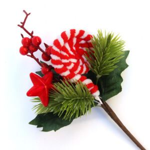 Karácsonyi betűző csillaggal és spirállal 25cm