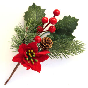 Karácsonyi betűző mikulásvirággal 21cm