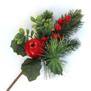 Karácsonyi betűző piros almával 28cm