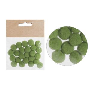 Pompon 15mm, 24db/cs ZÖLD