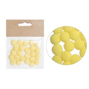 Pompon 15mm, 24db/cs SÁRGA