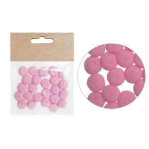 Pompon 15mm, 24db/cs RÓZSASZÍN
