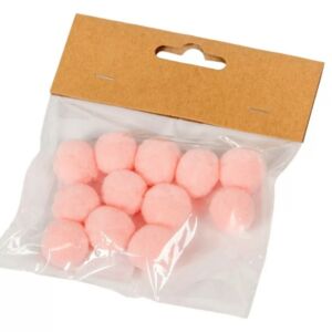 Pompon 2cm, 12db/cs BABARÓZSASZÍN
